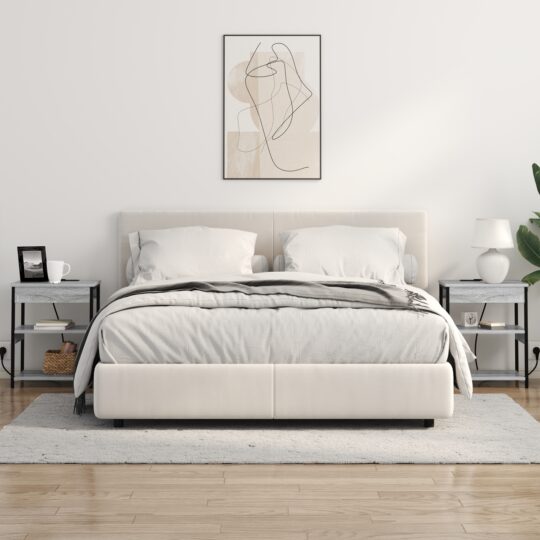 859541 4 Dulap de noapte sonoma gri Lemn compozit 859541 4