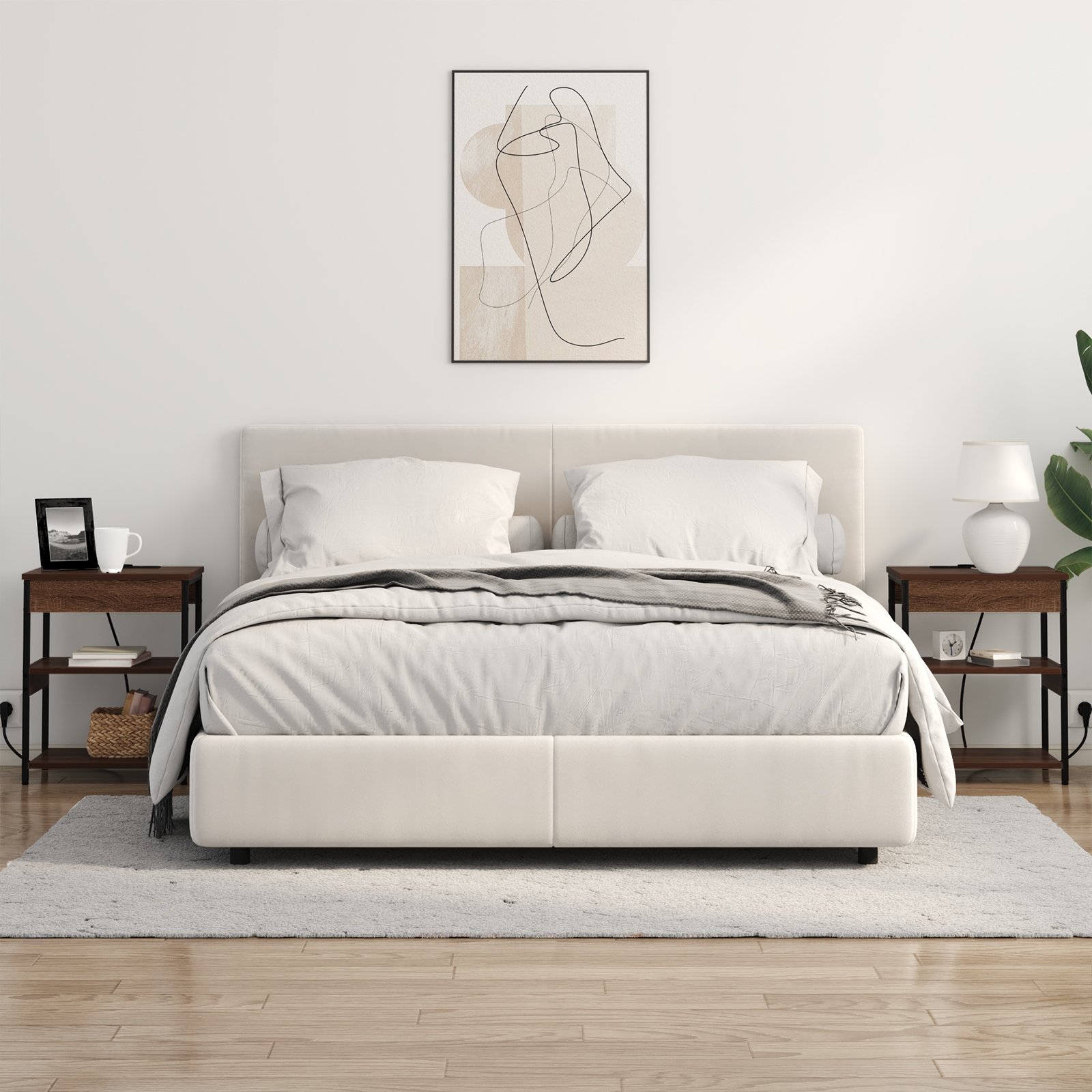 859543 4 Dulap de noapte Stejar brun Lemn compozit Dulap de noapte Stejar brun Lemn compozit - imagine 4