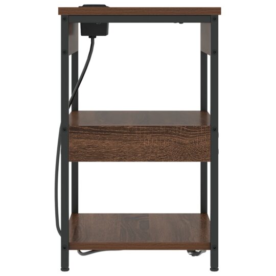 859543 6 Dulap de noapte Stejar brun Lemn compozit 859543 6