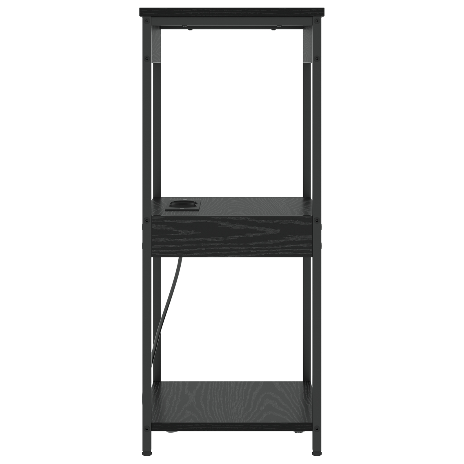 859545 6 Cabinet de noptiere cu stație de încărcare cu raft Stejar negru Cabinet de noptiere cu stație de încărcare cu raft Stejar negru - imagine 6
