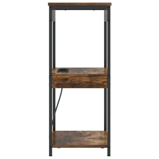 859547 6 Cabinet de noptiere cu stație de încărcare Stejar afumat 859547 6