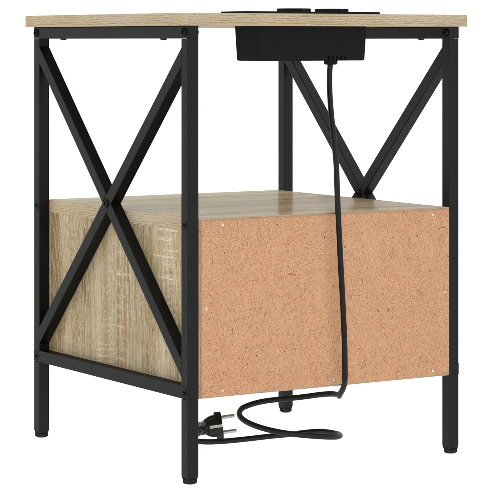 859552 8 Dulap de noapte Stejar sonoma 41.5 x 40.5 x 55 cm Lemn compozit Dulap de noapte Stejar sonoma 41.5 x 40.5 x 55 cm Lemn compozit - imagine 8