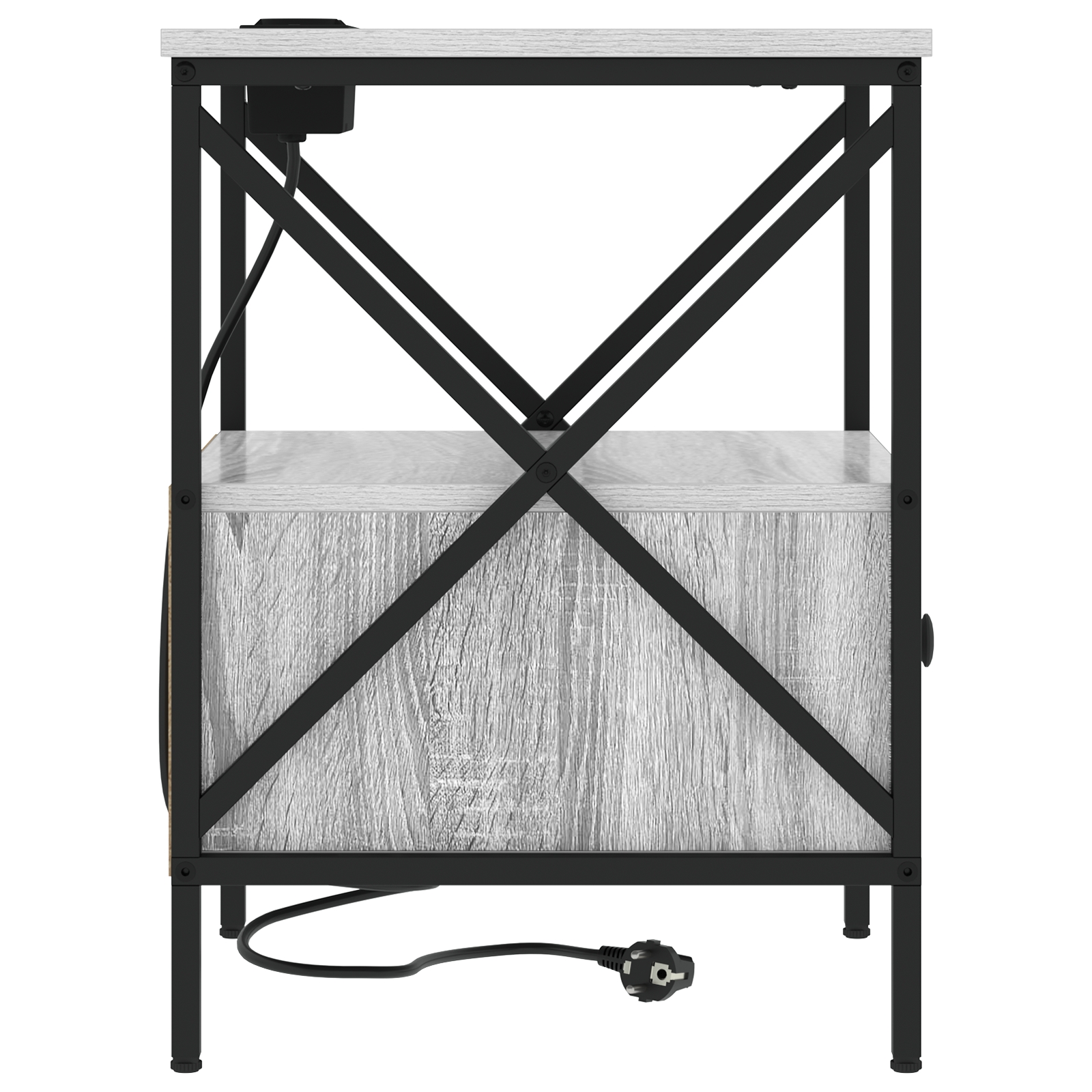 859556 7 Dulap de noapte sonoma gri 41.5 x 40.5 x 55 cm Lemn compozit Dulap de noapte sonoma gri 41.5 x 40.5 x 55 cm Lemn compozit - imagine 7