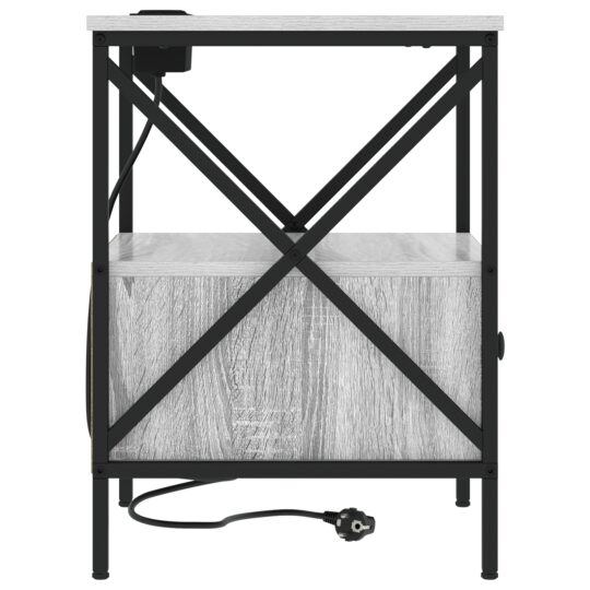 859557 8 Dulap de noapte sonoma gri 41.5 x 40.5 x 55 cm Lemn compozit 859557 8