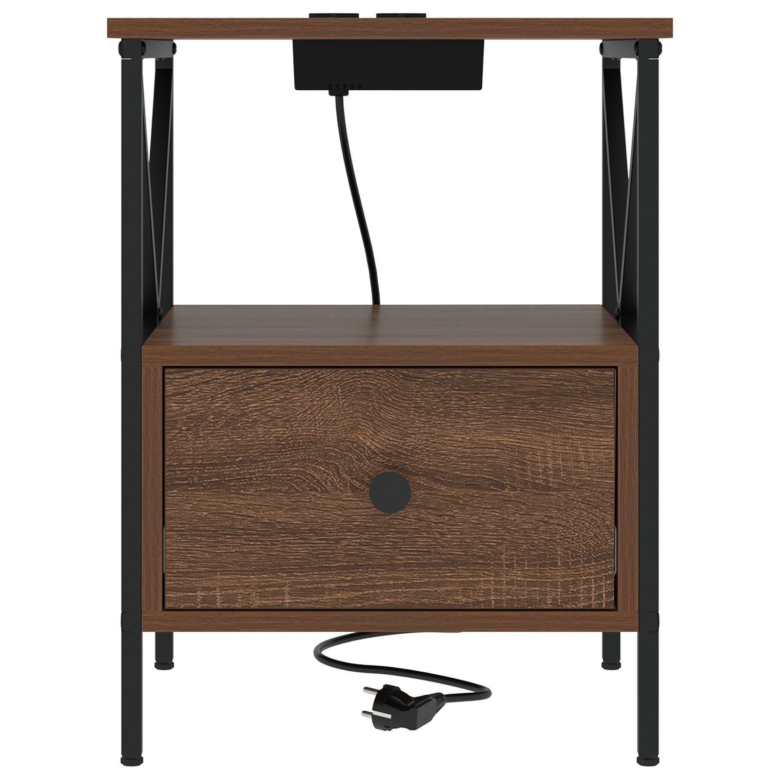 859558 6 Dulap de noapte Stejar brun 41.5 x 40.5 x 55 cm Lemn compozit Dulap de noapte Stejar brun 41.5 x 40.5 x 55 cm Lemn compozit - imagine 6