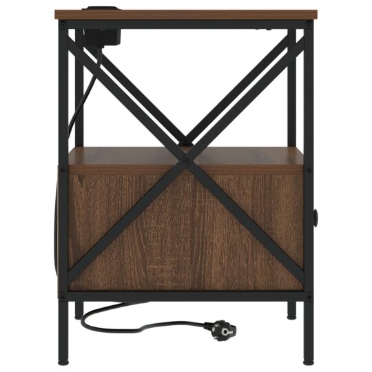 859558 7 Dulap de noapte Stejar brun 41.5 x 40.5 x 55 cm Lemn compozit 859558 7