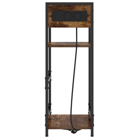 859572 6 Dulap de noapte Stejar afumat 40 x 27 x 76 cm Lemn compozit 859572 6