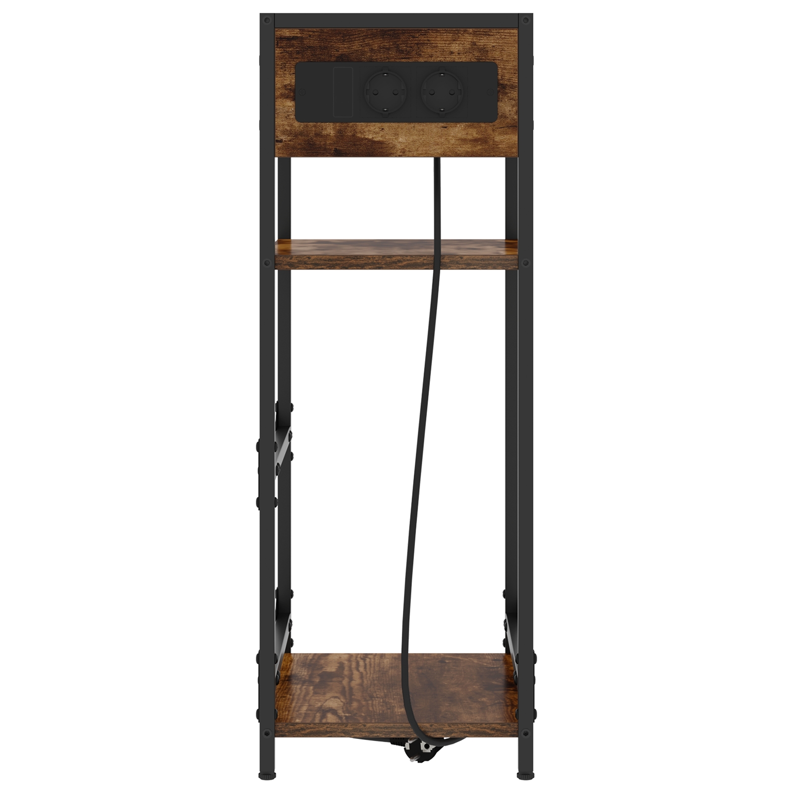 859572 6 Dulap de noapte Stejar afumat 40 x 27 x 76 cm Lemn compozit Dulap de noapte Stejar afumat 40 x 27 x 76 cm Lemn compozit - imagine 6