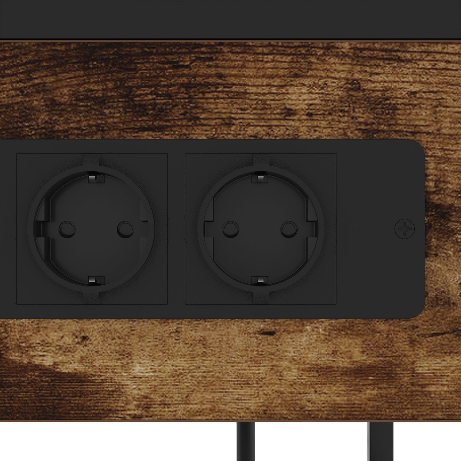 859572 9 Dulap de noapte Stejar afumat 40 x 27 x 76 cm Lemn compozit Dulap de noapte Stejar afumat 40 x 27 x 76 cm Lemn compozit - imagine 9