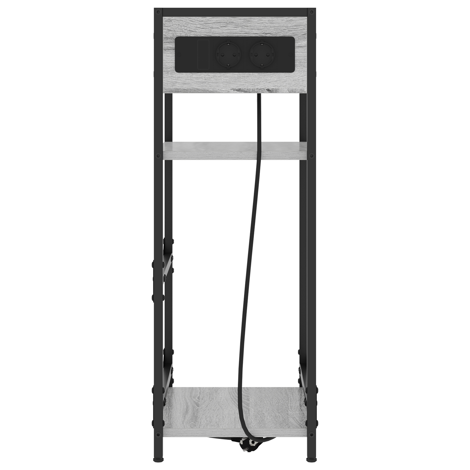 859573 6 Dulap de noapte sonoma gri 40 x 27 x 76 cm Lemn compozit Dulap de noapte sonoma gri 40 x 27 x 76 cm Lemn compozit - imagine 6