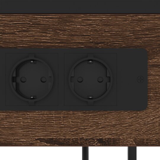 859574 9 Dulap de noapte Stejar brun 40 x 27 x 76 cm Lemn compozit 859574 9