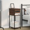 859579 1 Dulap de noapte Stejar brun 41 x 28 x 76 cm Lemn compozit 859579 1