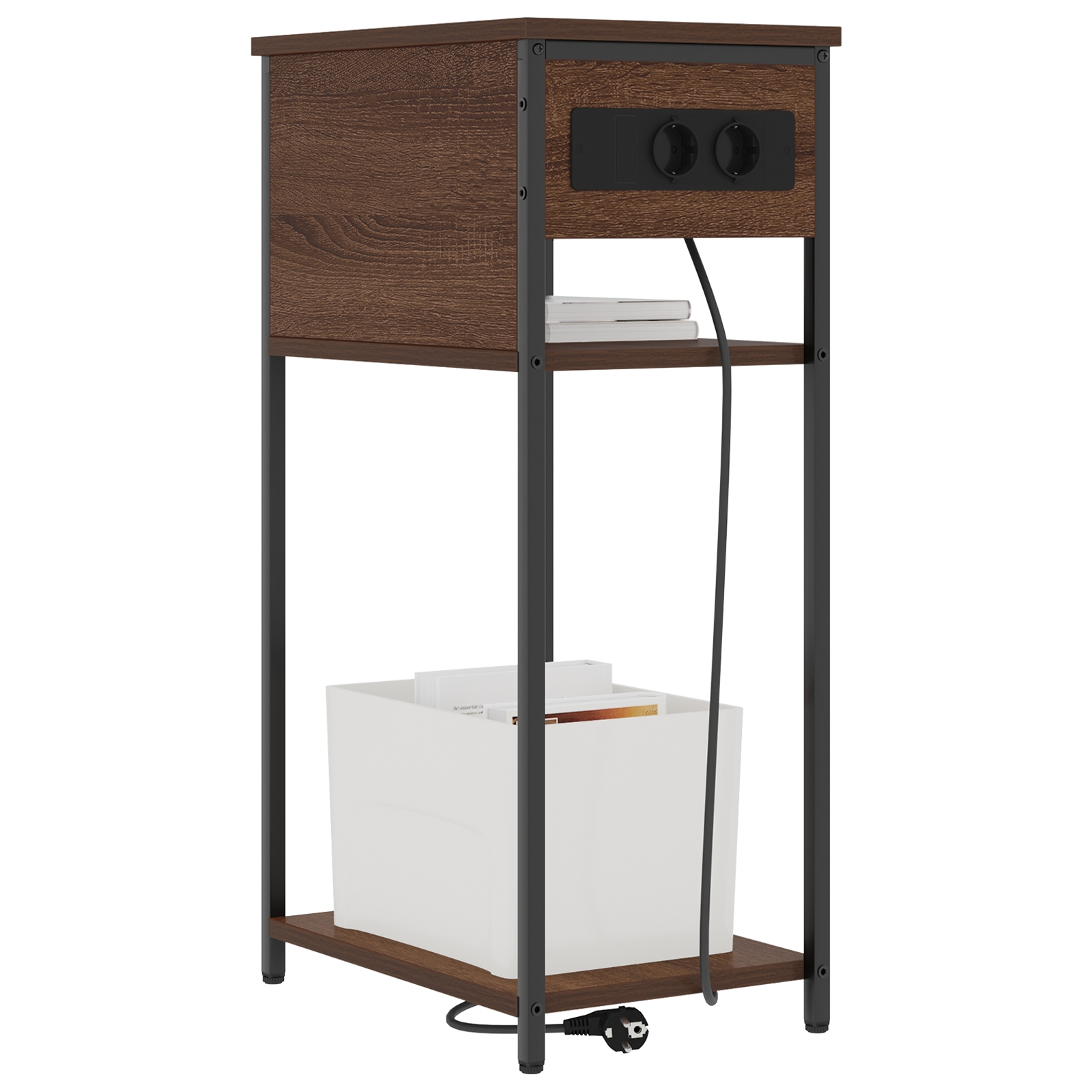 859579 3 Dulap de noapte Stejar brun 41 x 28 x 76 cm Lemn compozit Dulap de noapte Stejar brun 41 x 28 x 76 cm Lemn compozit - imagine 3