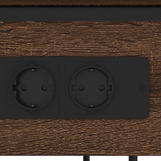 859579 9 Dulap de noapte Stejar brun 41 x 28 x 76 cm Lemn compozit 859579 9