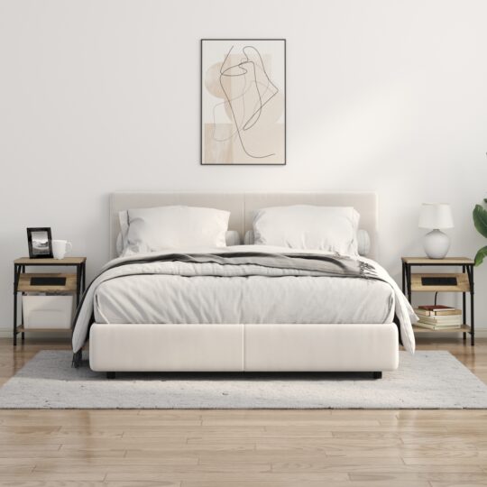 859583 4 Noptieră 2 pcs Stejar sonoma 38 x 30 x 48 cm Lemn compozit 859583 4