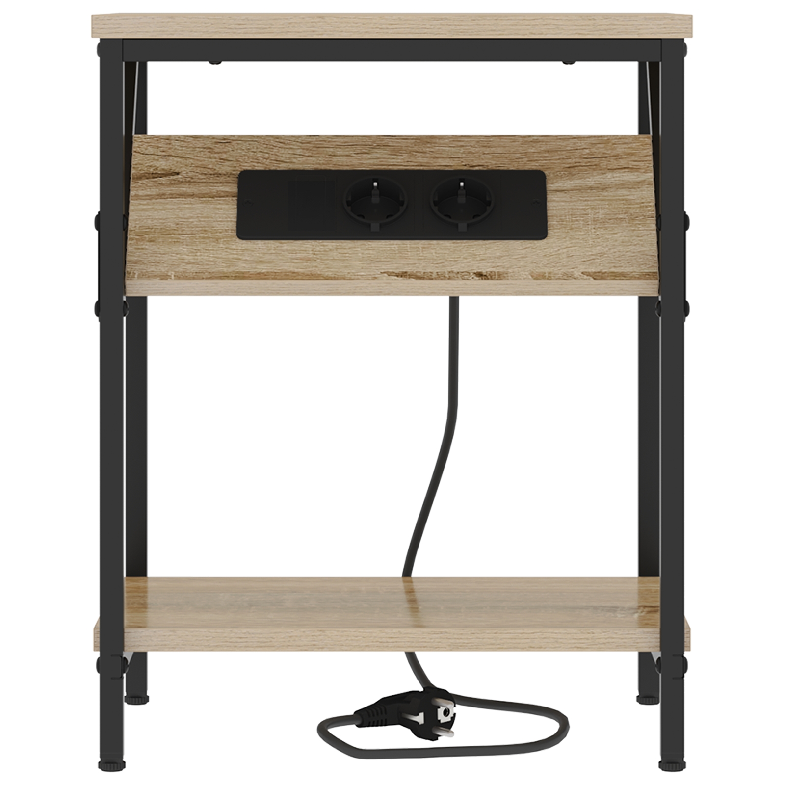 859583 6 Noptieră 2 pcs Stejar sonoma 38 x 30 x 48 cm Lemn compozit Noptieră 2 pcs Stejar sonoma 38 x 30 x 48 cm Lemn compozit - imagine 6