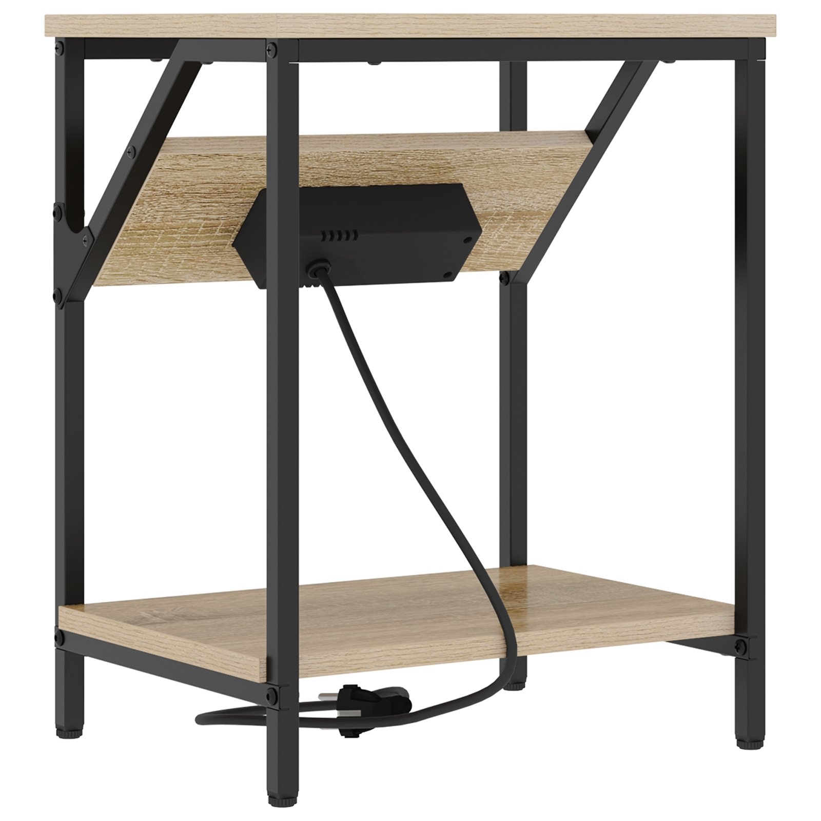 859583 8 Noptieră 2 pcs Stejar sonoma 38 x 30 x 48 cm Lemn compozit Noptieră 2 pcs Stejar sonoma 38 x 30 x 48 cm Lemn compozit - imagine 8