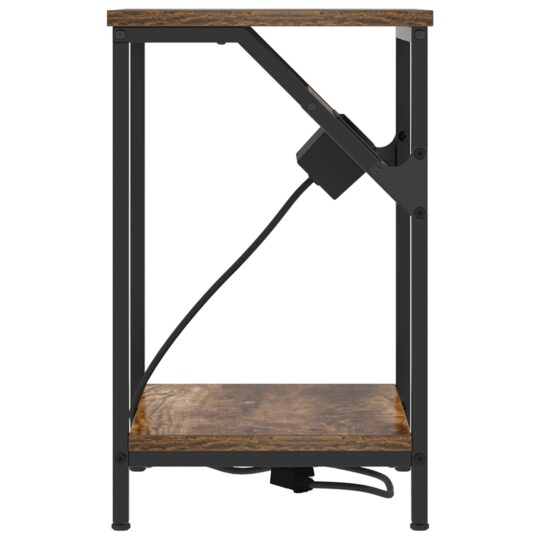 859585 7 Noptieră 2 pcs Stejar afumat 38 x 30 x 48 cm Lemn compozit 859585 7