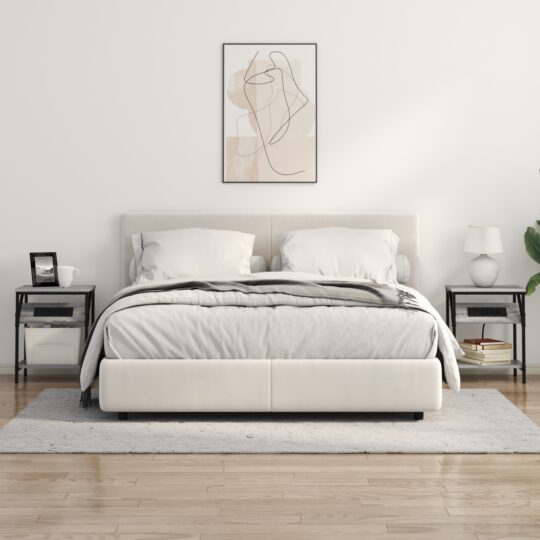 859586 4 Noptieră sonoma gri 38 x 30 x 48 cm Lemn compozit 859586 4