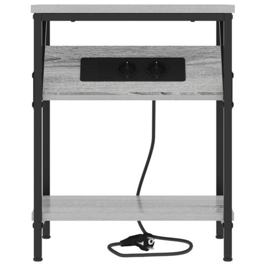 859587 6 Noptieră 2 pcs sonoma gri 38 x 30 x 48 cm Lemn compozit 859587 6