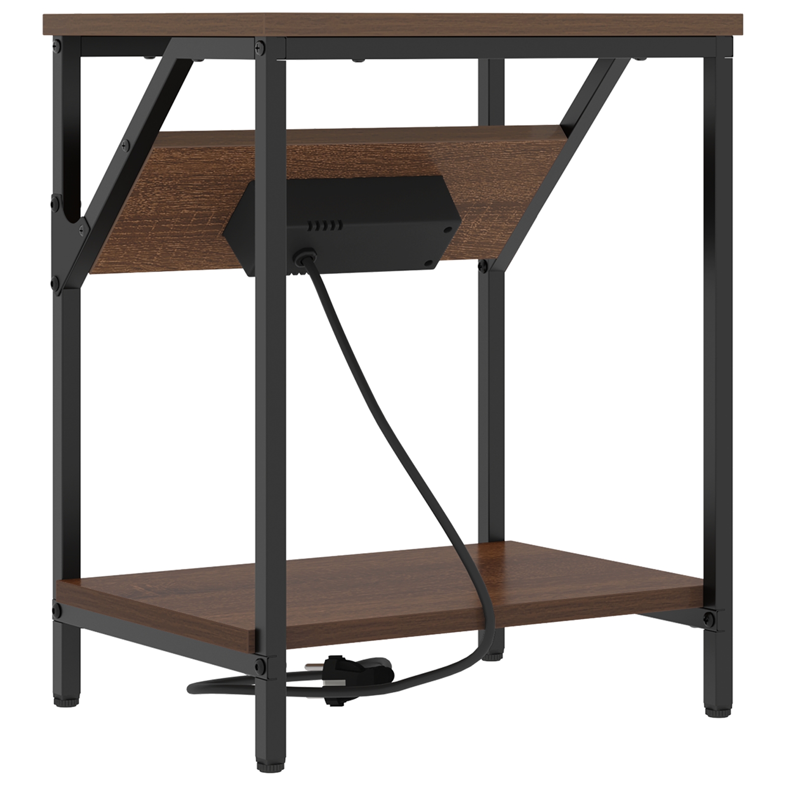 859588 7 Noptieră Stejar brun 38 x 30 x 48 cm Lemn compozit Noptieră Stejar brun 38 x 30 x 48 cm Lemn compozit - imagine 7