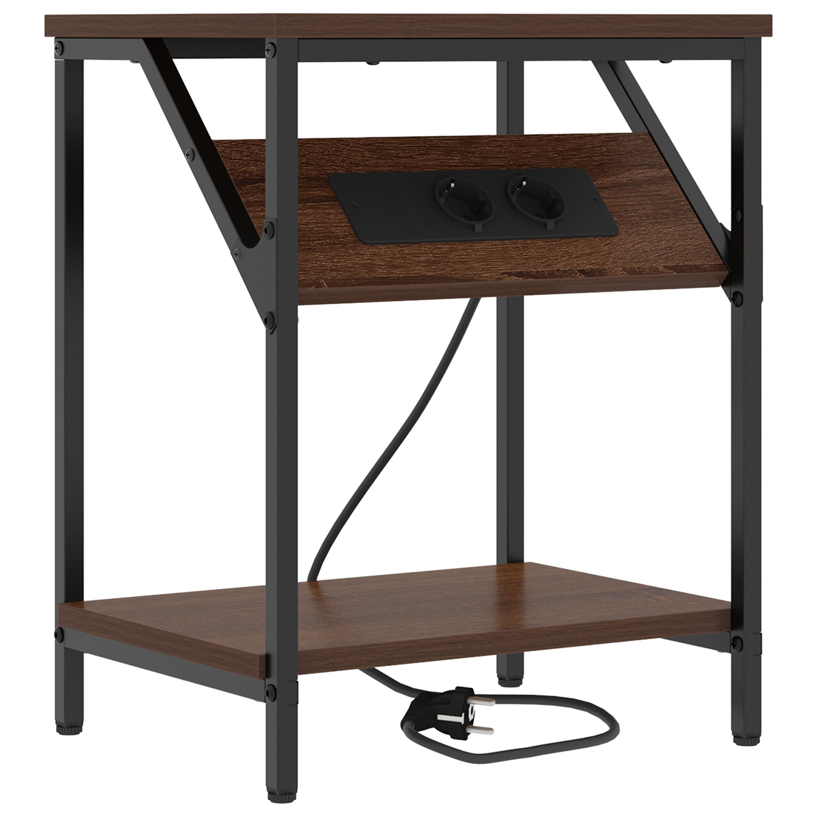 859589 5 Noptieră 2 pcs Stejar brun 38 x 30 x 48 cm Lemn compozit Noptieră 2 pcs Stejar brun 38 x 30 x 48 cm Lemn compozit - imagine 5