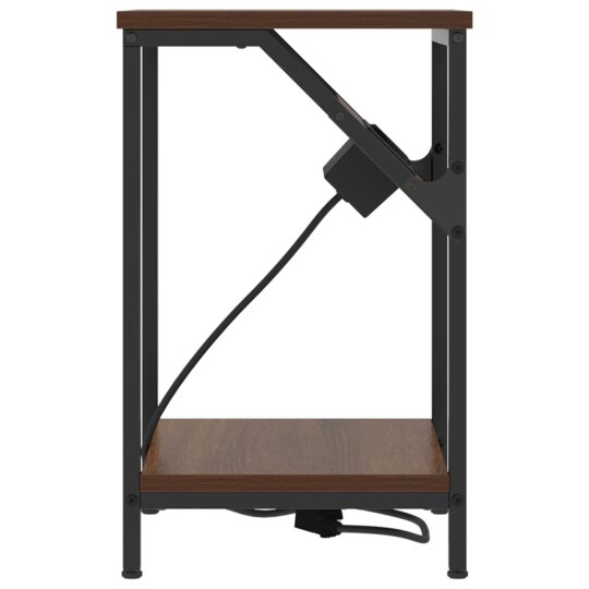 859589 7 Noptieră 2 pcs Stejar brun 38 x 30 x 48 cm Lemn compozit 859589 7