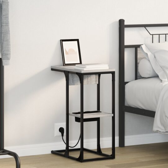 Noptieră sonoma gri 41.5 x 26 x 60.5 cm Lemn compozit