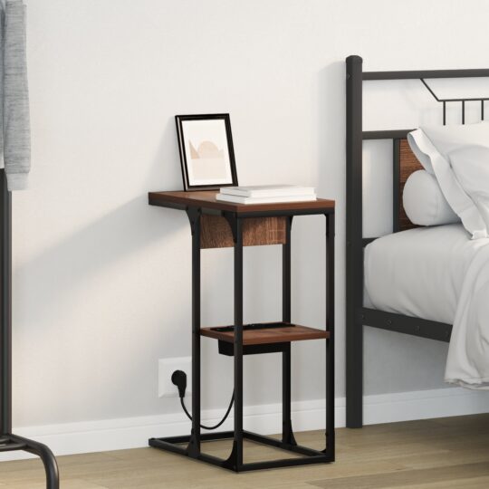 Noptieră Stejar brun 41.5 x 26 x 60.5 cm Lemn compozit