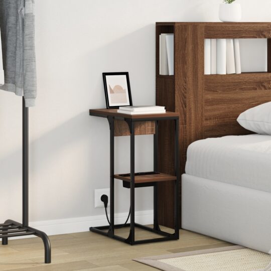 859594 4 Noptieră Stejar brun 41.5 x 26 x 60.5 cm Lemn compozit 859594 4