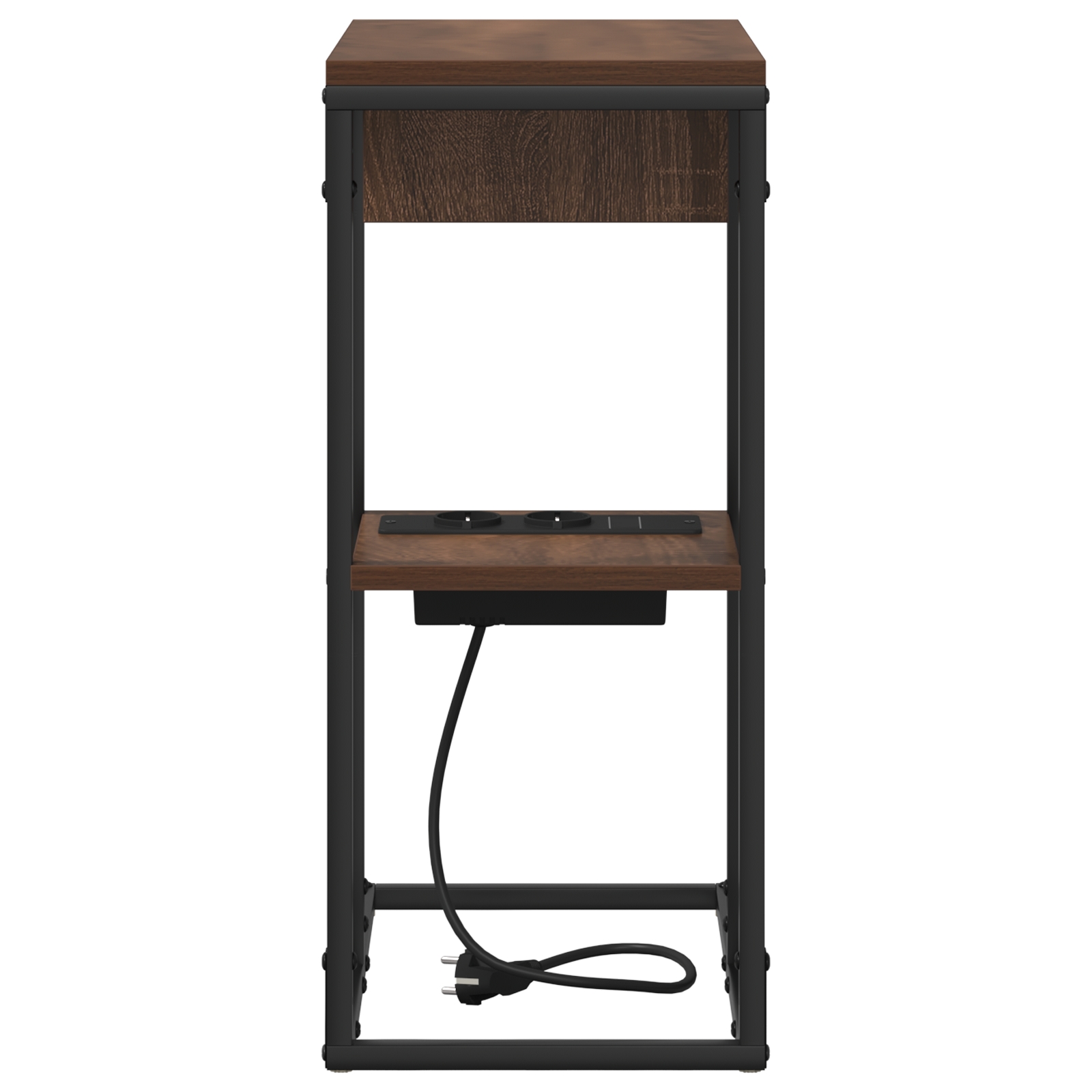 859594 6 Noptieră Stejar brun 41.5 x 26 x 60.5 cm Lemn compozit Noptieră Stejar brun 41.5 x 26 x 60.5 cm Lemn compozit - imagine 6