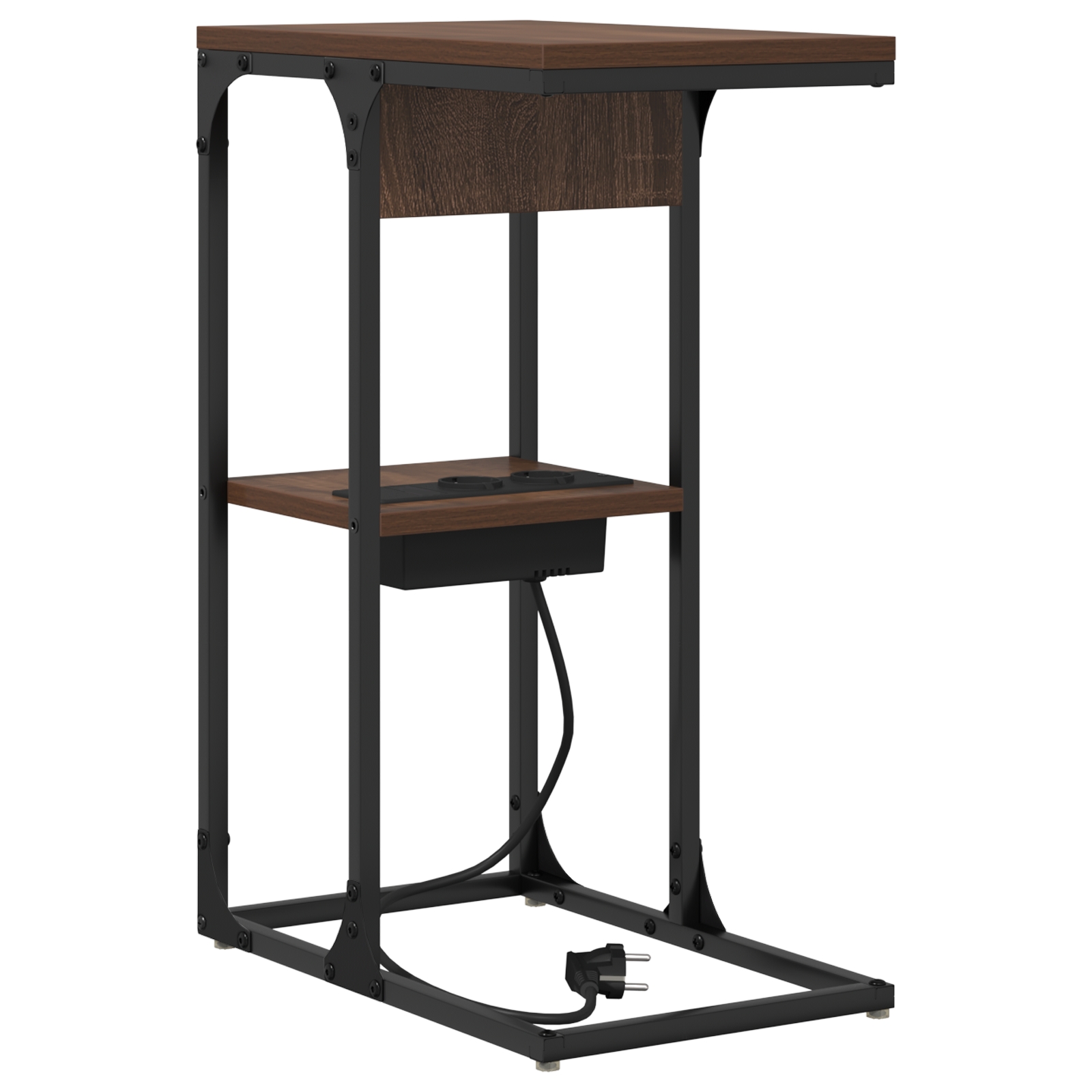 859594 8 Noptieră Stejar brun 41.5 x 26 x 60.5 cm Lemn compozit Noptieră Stejar brun 41.5 x 26 x 60.5 cm Lemn compozit - imagine 8