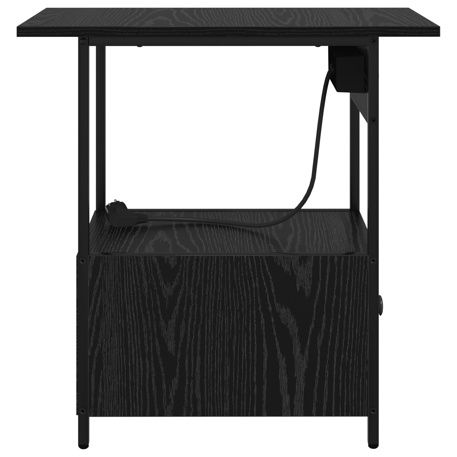 859595 8 Dulap de noapte Stejar negru 60 x 30 x 61 cm Lemn compozit Dulap de noapte Stejar negru 60 x 30 x 61 cm Lemn compozit - imagine 8