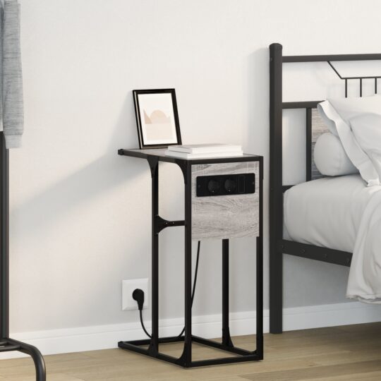 Noptieră sonoma gri Lemn compozit