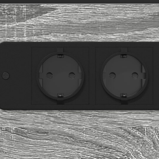 859603 10 Noptieră sonoma gri Lemn compozit 859603 10