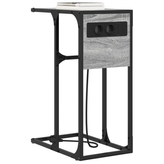 859603 3 Noptieră sonoma gri Lemn compozit 859603 3