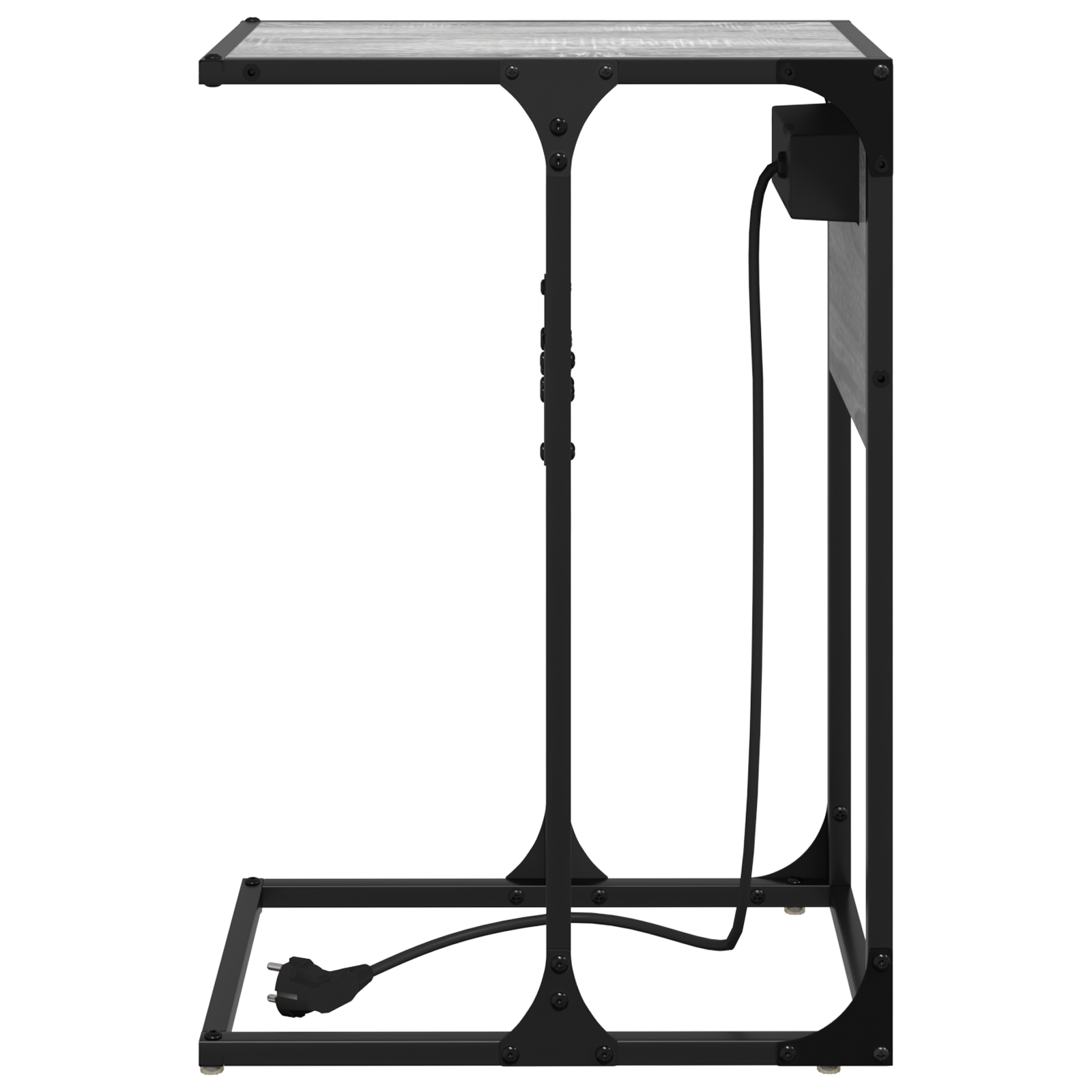 859603 7 Noptieră sonoma gri Lemn compozit Noptieră sonoma gri Lemn compozit - imagine 7