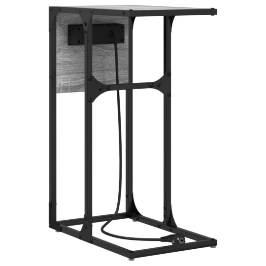 859603 8 Noptieră sonoma gri Lemn compozit 859603 8