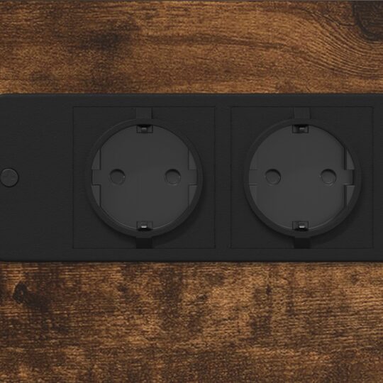 859607 10 Dulap de noapte Stejar afumat 41.5 x 26 x 60.5 cm Lemn compozit 859607 10