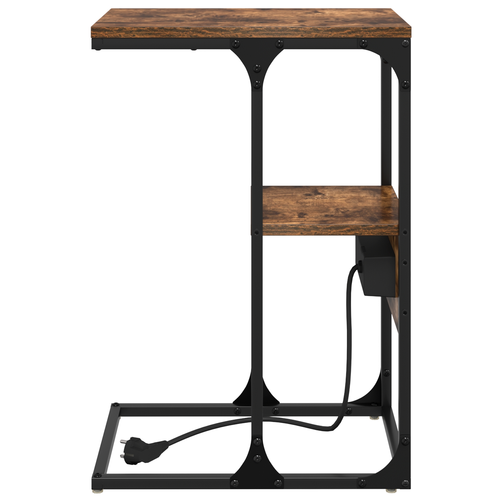 859607 7 Dulap de noapte Stejar afumat 41.5 x 26 x 60.5 cm Lemn compozit Dulap de noapte Stejar afumat 41.5 x 26 x 60.5 cm Lemn compozit - imagine 7