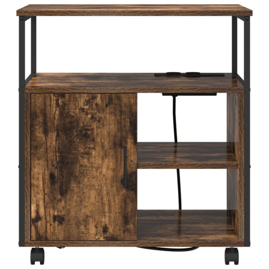 859832 5 Birou cu Stație de Încărcare Stejar afumat 61 x 46 x 67 cm 859832 5