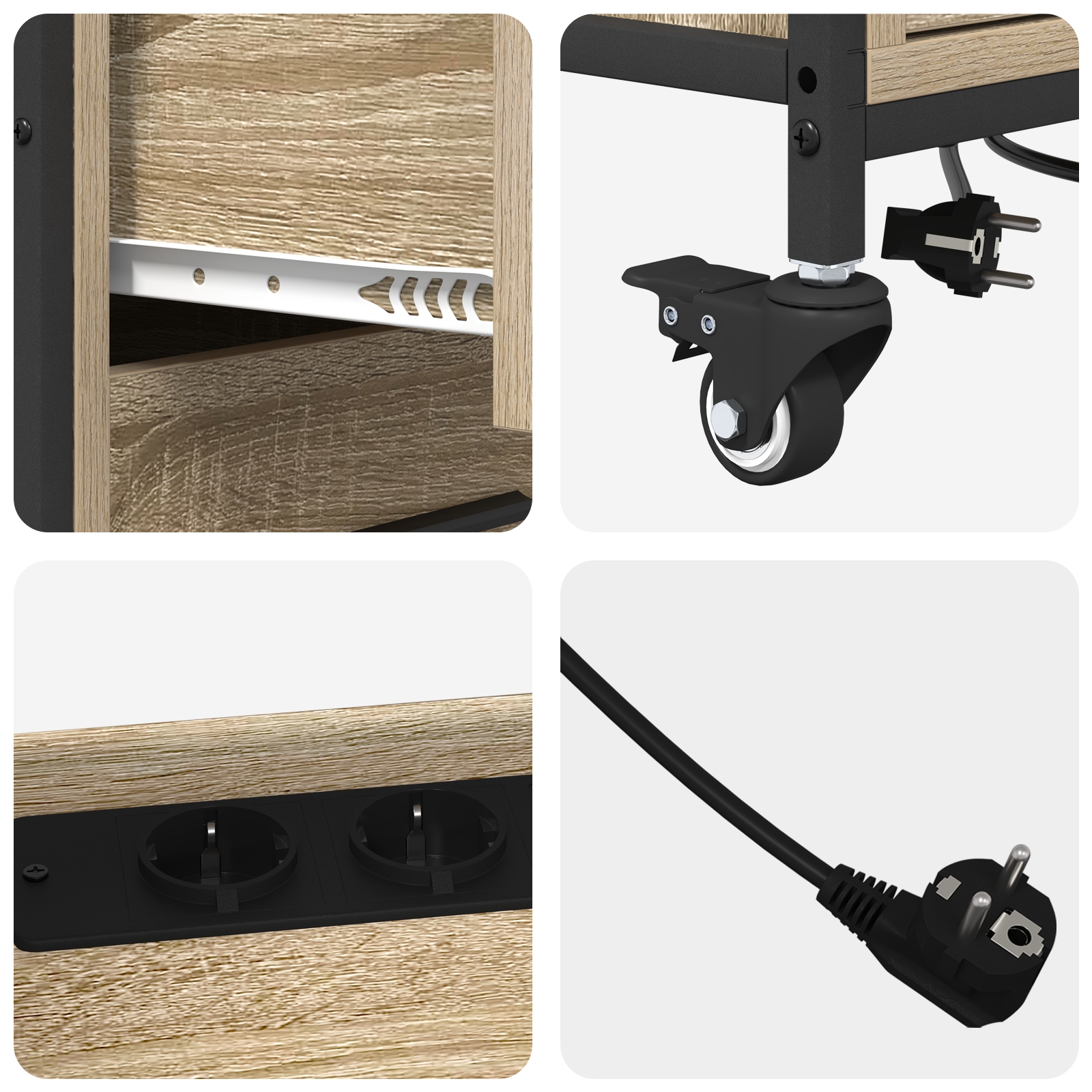 859836 8 Dulap de birou Stejar sonoma 76 x 41 x 72 cm Lemn compozit Dulap de birou Stejar sonoma 76 x 41 x 72 cm Lemn compozit - imagine 8