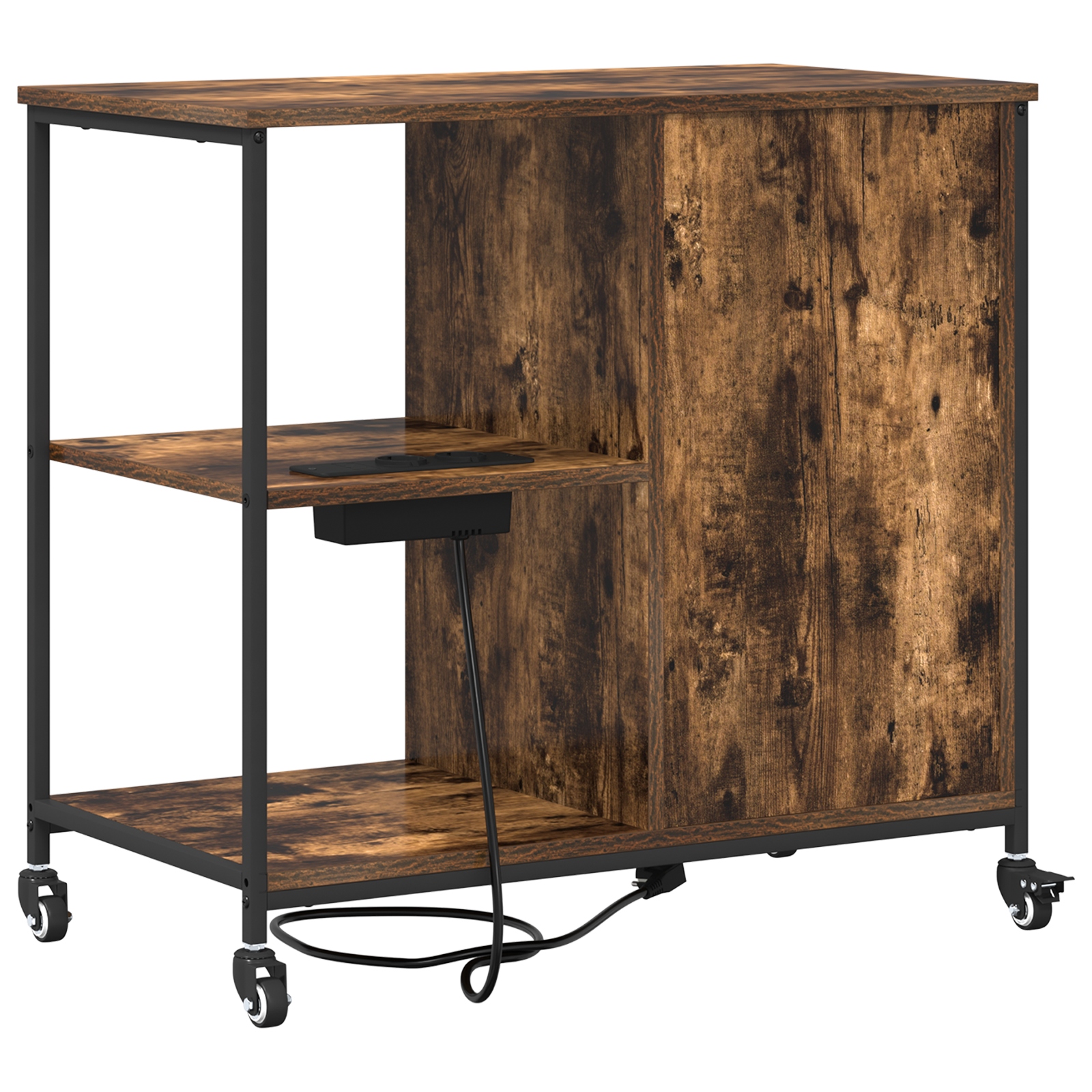 859837 7 Dulap de birou Stejar afumat 76 x 41 x 72 cm Lemn compozit Dulap de birou Stejar afumat 76 x 41 x 72 cm Lemn compozit - imagine 7