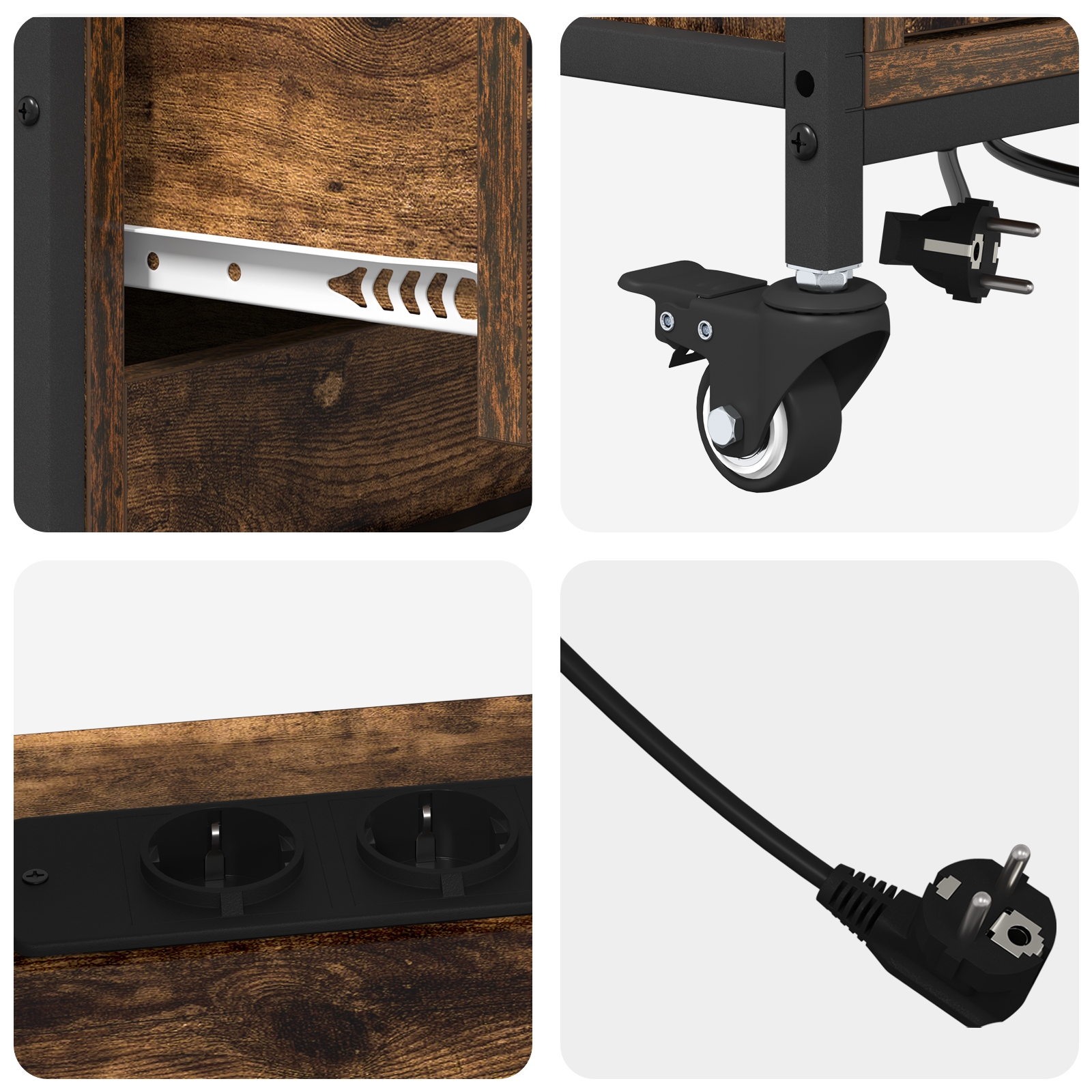 859837 8 Dulap de birou Stejar afumat 76 x 41 x 72 cm Lemn compozit Dulap de birou Stejar afumat 76 x 41 x 72 cm Lemn compozit - imagine 8