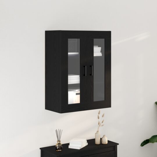 Cabinet suspendat Stejar negru 69.5 x 34 x 90 cm Lemn compozit