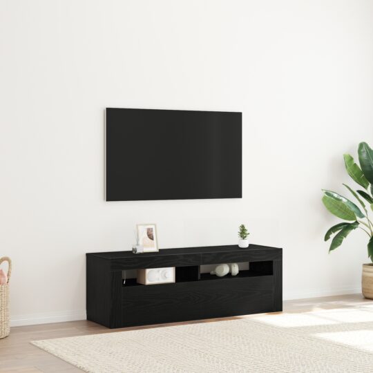 Cabinet TV Negru 120 x 35 x 40 cm Lemn compozit
