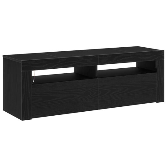 Alternative view of Cabinet TV Negru 120 x 35 x 40 cm Lemn compozit