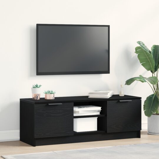 Cabinet TV Negru 102 x 35 x 36.5 cm Lemn compozit