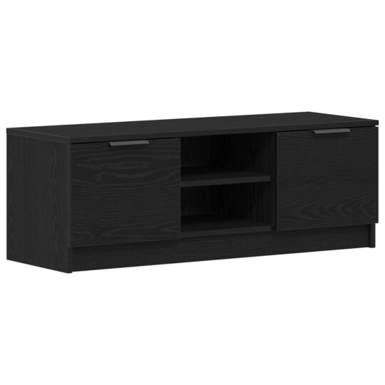 Alternative view of Cabinet TV Negru 102 x 35 x 36.5 cm Lemn compozit