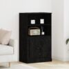 862820 1 Highboard Stejar Negru 60 x 35.5 x 103.5 cm Lemn compozit 862820 1